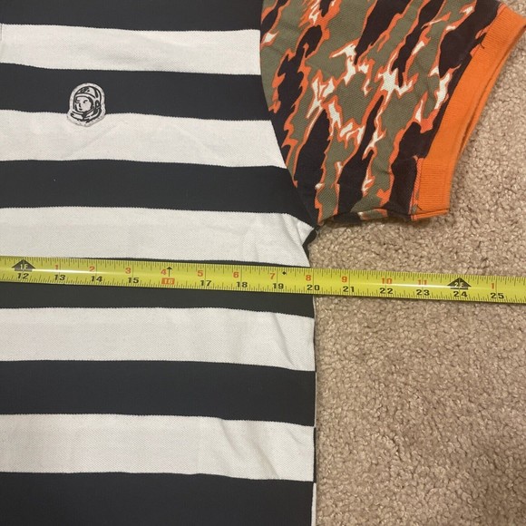 Billionaire Boys Club Mens Polo Striped Camo Sleeves Size Large - Picture 3 of 5